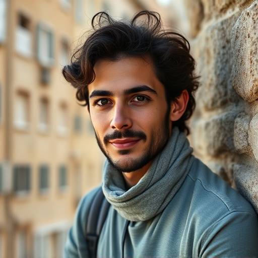Image de l'article de blog 2 : Une photographe réalisant un portrait en extérieur dans le quartier du Panier à Marseille.