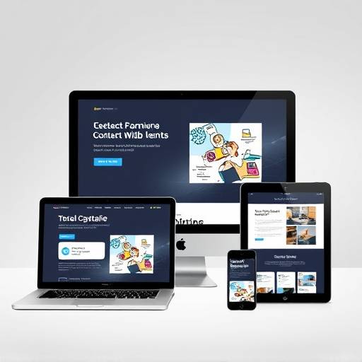 Projet de conception graphique pour la création d'un site web responsive.